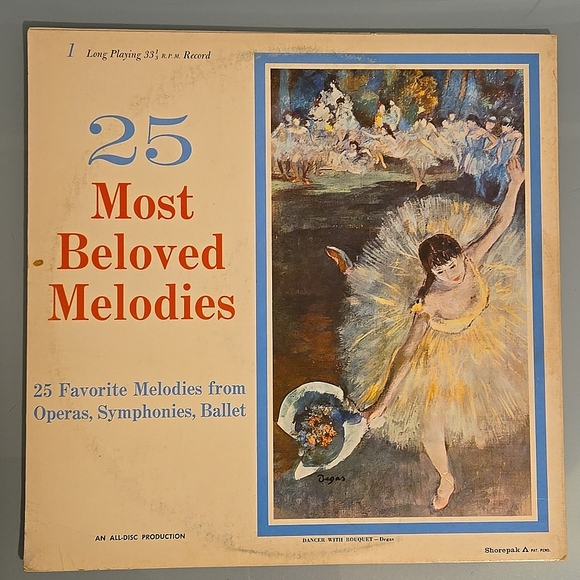 25 Most Beloved Melodies LP 1967, An All-Disc Production - Picture 2 of 7